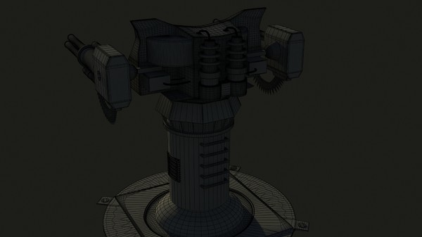 heavy machine gun turret max free - D13-Russian HMG by DavidAnatolie